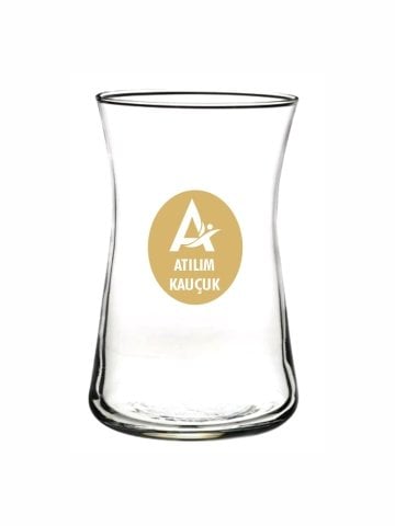 Paşabahçe Heybeli Altın baskılı çay bardağı