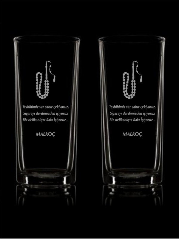 Tesbih Işlemeli Rakı Bardağı