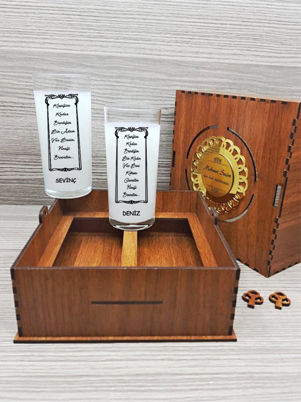 Güzel sözlü rakı bardağı