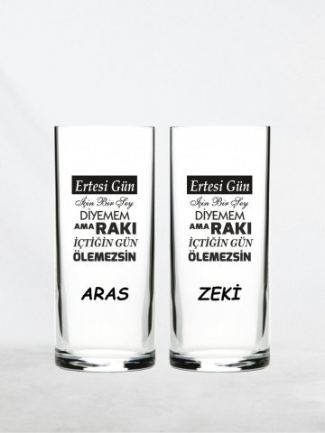 Ertesi gün için bir şey diyemem rakı bardağı