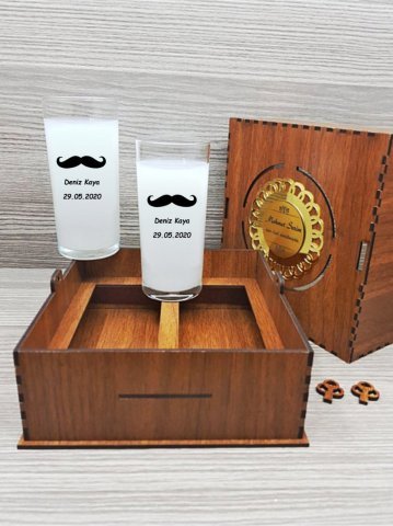 Babaya hediye rakı bardağı