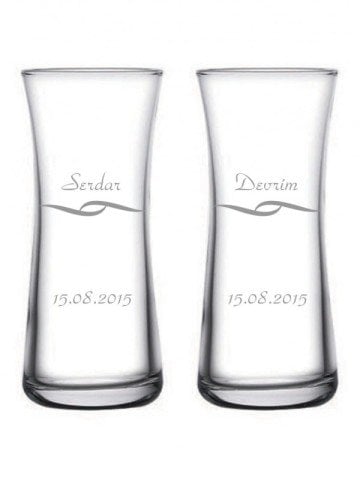 Motif işlemeli Heybeli Rakı Bardağı l Dsn-038