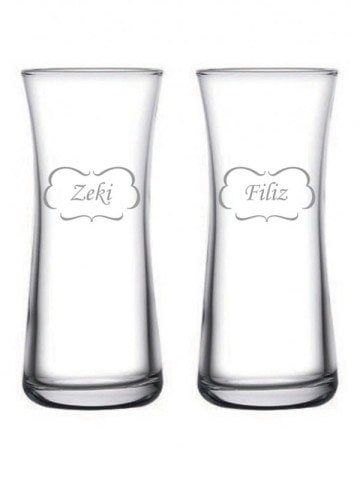 Motif İşlemeli Heybeli Rakı Bardağı l Dsn-042