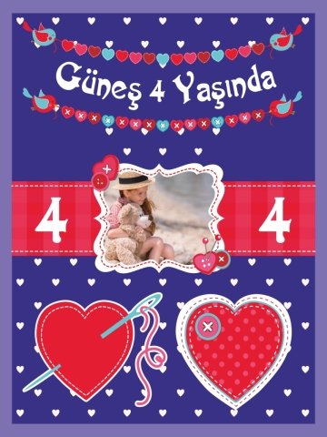 Kızıma Özel Afiş Branda & Poster
