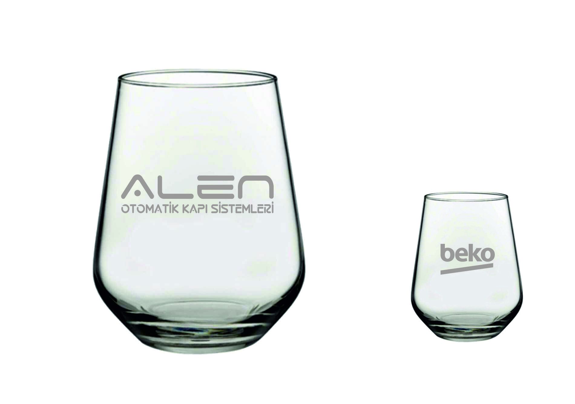 Firma Logolu Lazer Kazıma Kahve Yanı Su Bardağı