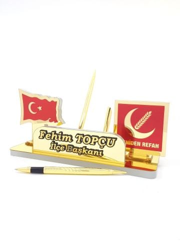 Refah Partisi Akrilik Masa İsimliği