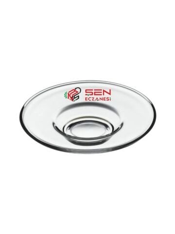 Paşabahçe İrem Renkli Logo Baskılı Çay Tabağı
