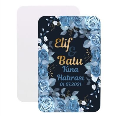 Kına Düğün Hatırası 9x6cm Magnet 10'lu