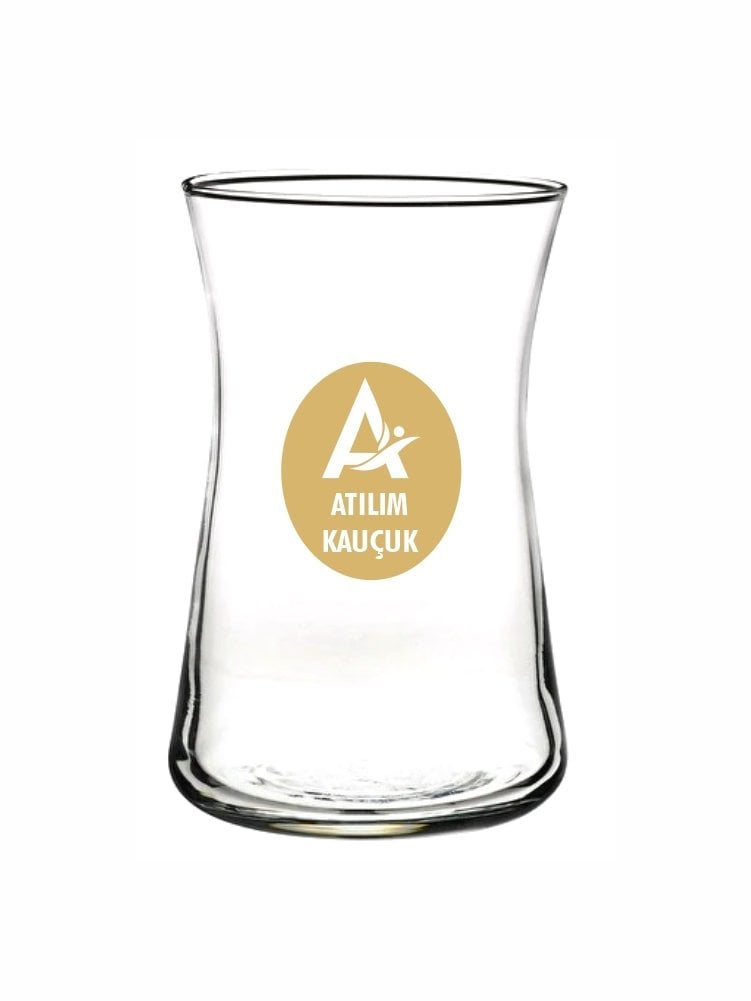 Paşabahçe Heybeli Altın baskılı çay bardağı