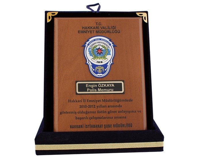 Polis Özel Harekat Ahşap Plaket