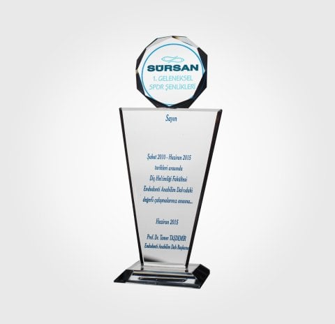 Spor Şenlikleri Özel Kristal Plaket