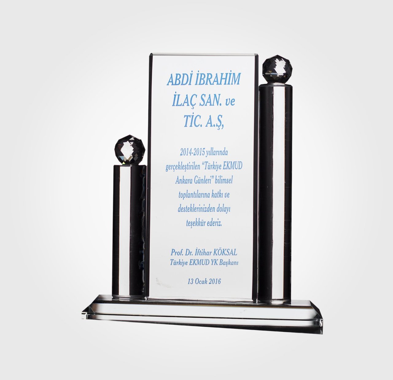 Kuleli Kristal Plaket