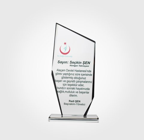 Sağlık Bakanlığı Kristal Plaket